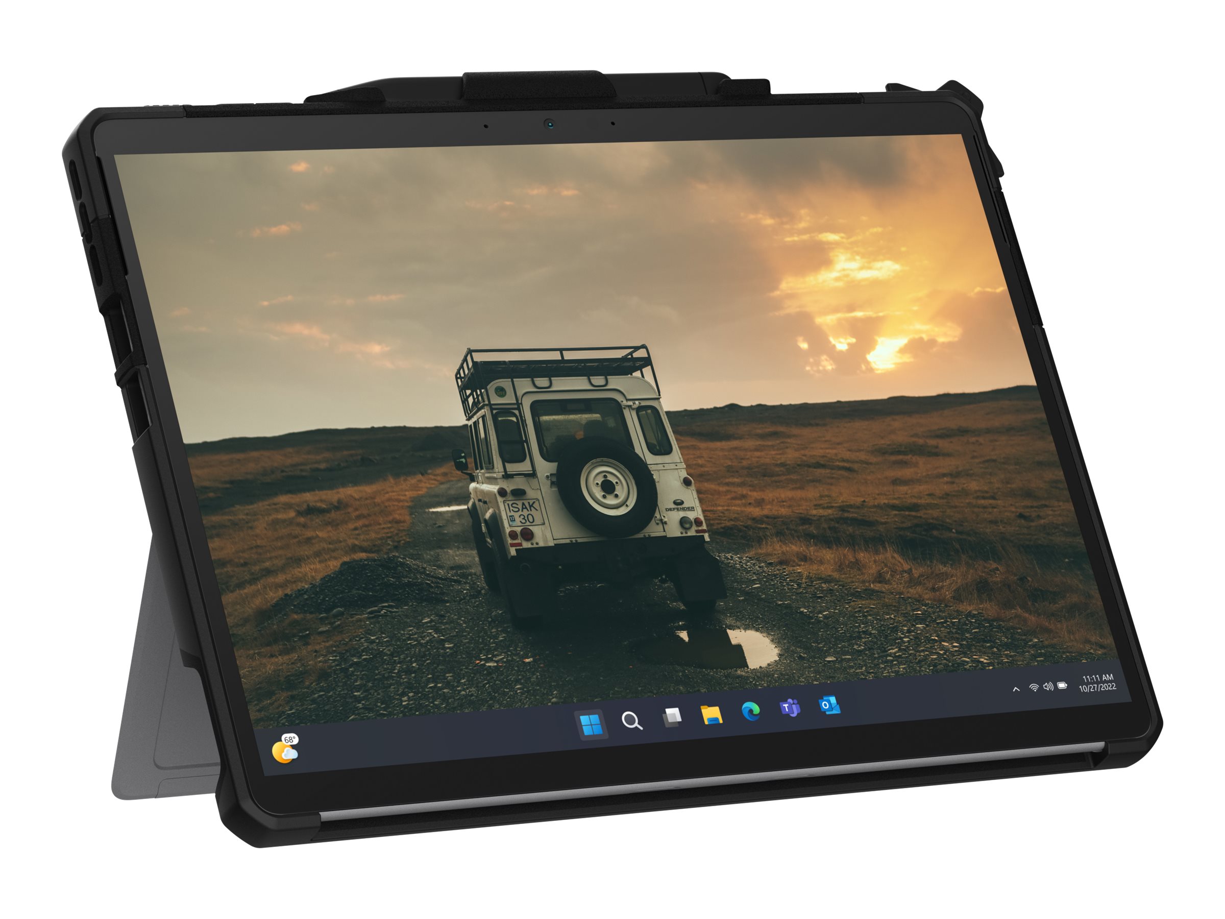 Urban Armor Gear UAG Scout Series Rugged Cover für Microsoft Surface Pro 9, 10, 11 mit Handschlaufe 13" Schwarz