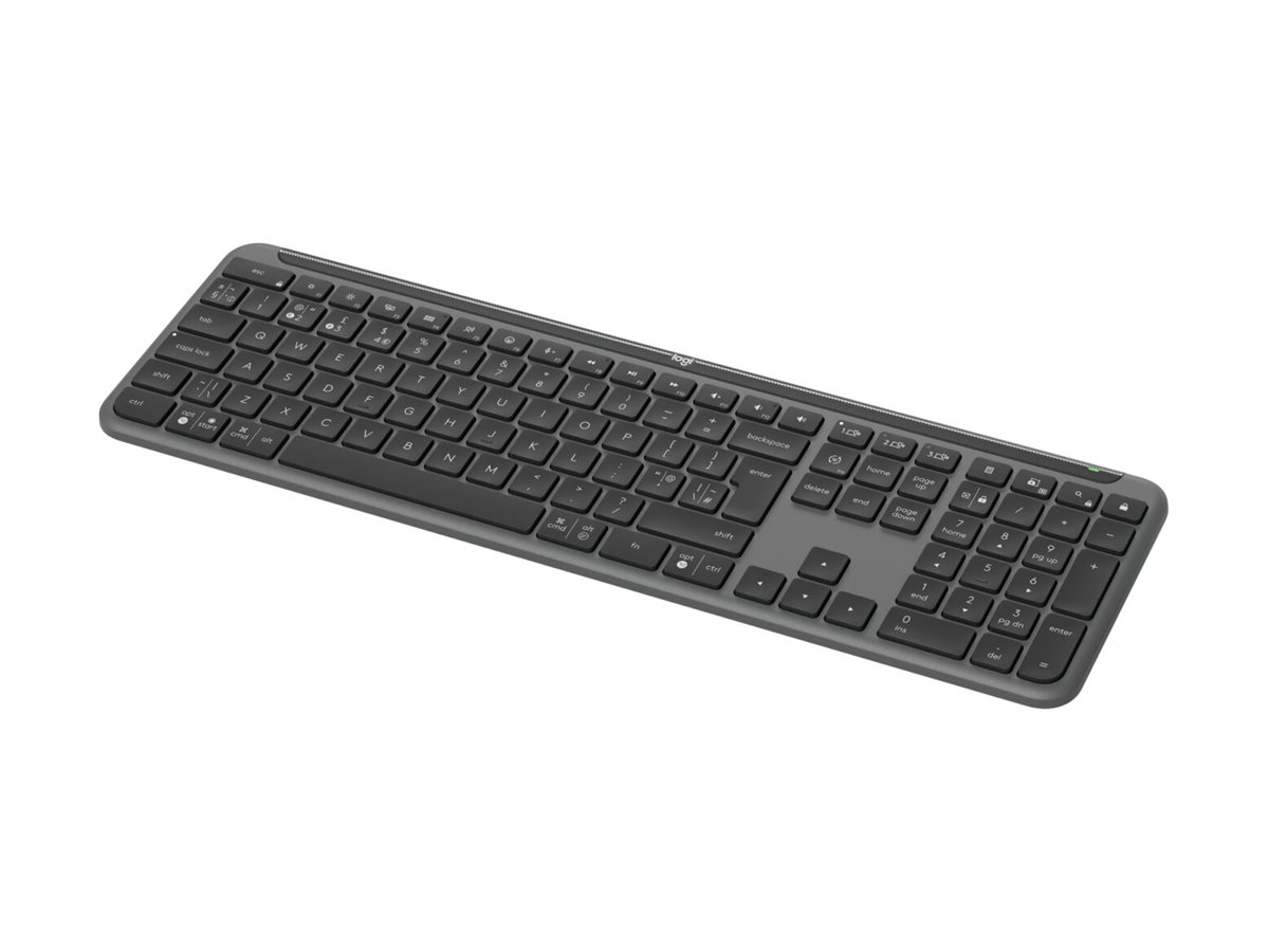 Logitech Signature Slim K950 Kabellose Tastatur Bluetooth 5.1 LE QWERTZ Deutsch Graphit