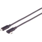 S/CONN maximum connectivity USB Anschlusskabel, Optisches USB-C Kabel, 3.2, 10Gbps, PD, 90°, 10,0m (30-42075) (geöffnet)