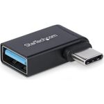 StarTech.com Right Angled USB-C to USB-A Adapter, USB 5Gbps, Compact USB-C Male to USB-A Female Adapter, Metal Housing, M/F (USB31CAADGCPRA)