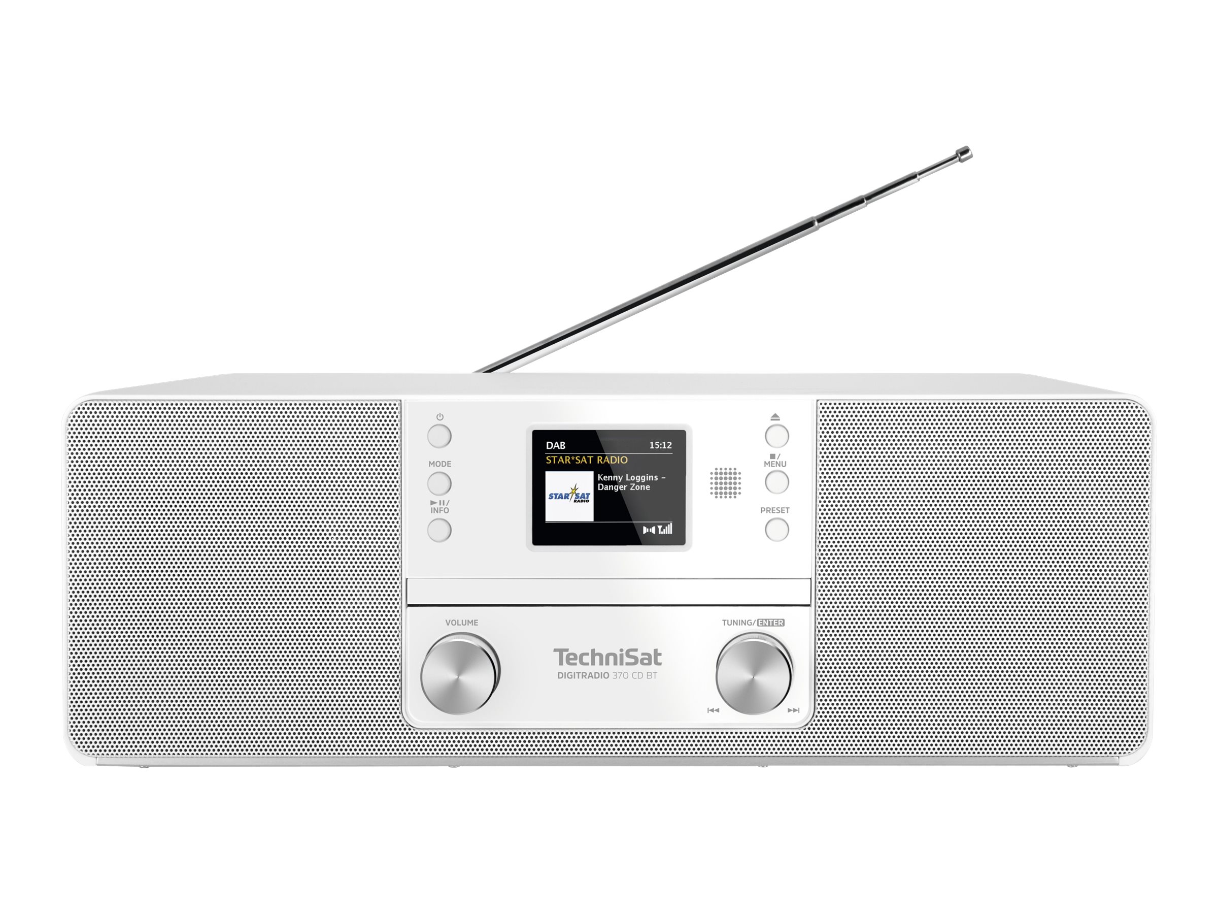 TechniSat DigitRadio 370 CD BT Audiosystem DAB+/UKW CD-Player Bluetooth Weiß