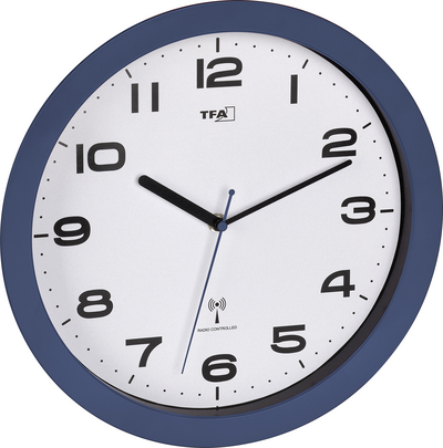 TFA Dostmann 60.3554.05 Funk Wanduhr 50 mm x 320 mm Rot (60.3554.05)