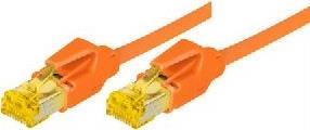 Patchkabel S/FTP, PiMF, Cat 6a, orange, 2,0 m Für 10 Gigabit/s, halogenfrei, mit Draka-Kabel und Hirosesteckern TM31 (72202A)