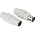 Hama Koax-Set, Stecker/Kupplung, klemmbar (00205212)