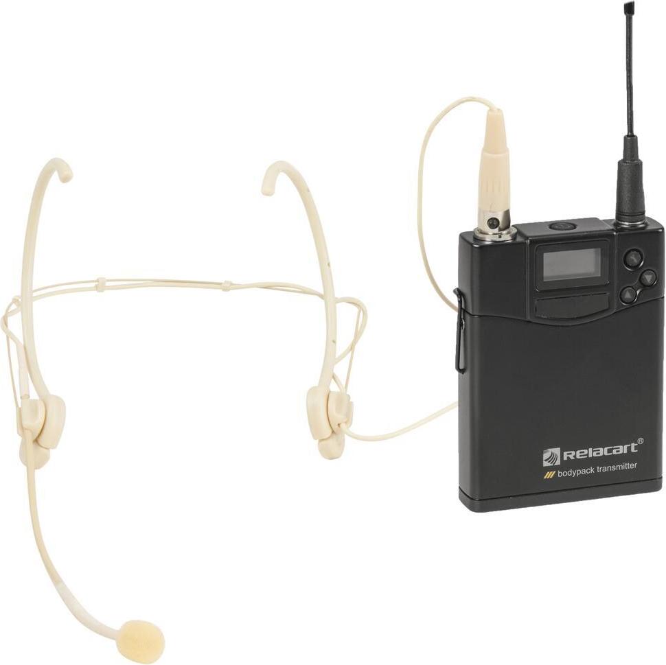 RELACART UT-222 Bodypack 522-554 MHz mit HM-600S Headset (13055183)