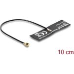 Delock WiFi 6 Antenne I-PEX Inc., MHF® I Stecker 4,5 - 5,0 dBi omnidirektional mit Anschlusskabel 1.13 10 cm FPC intern Klebemontage (12724)
