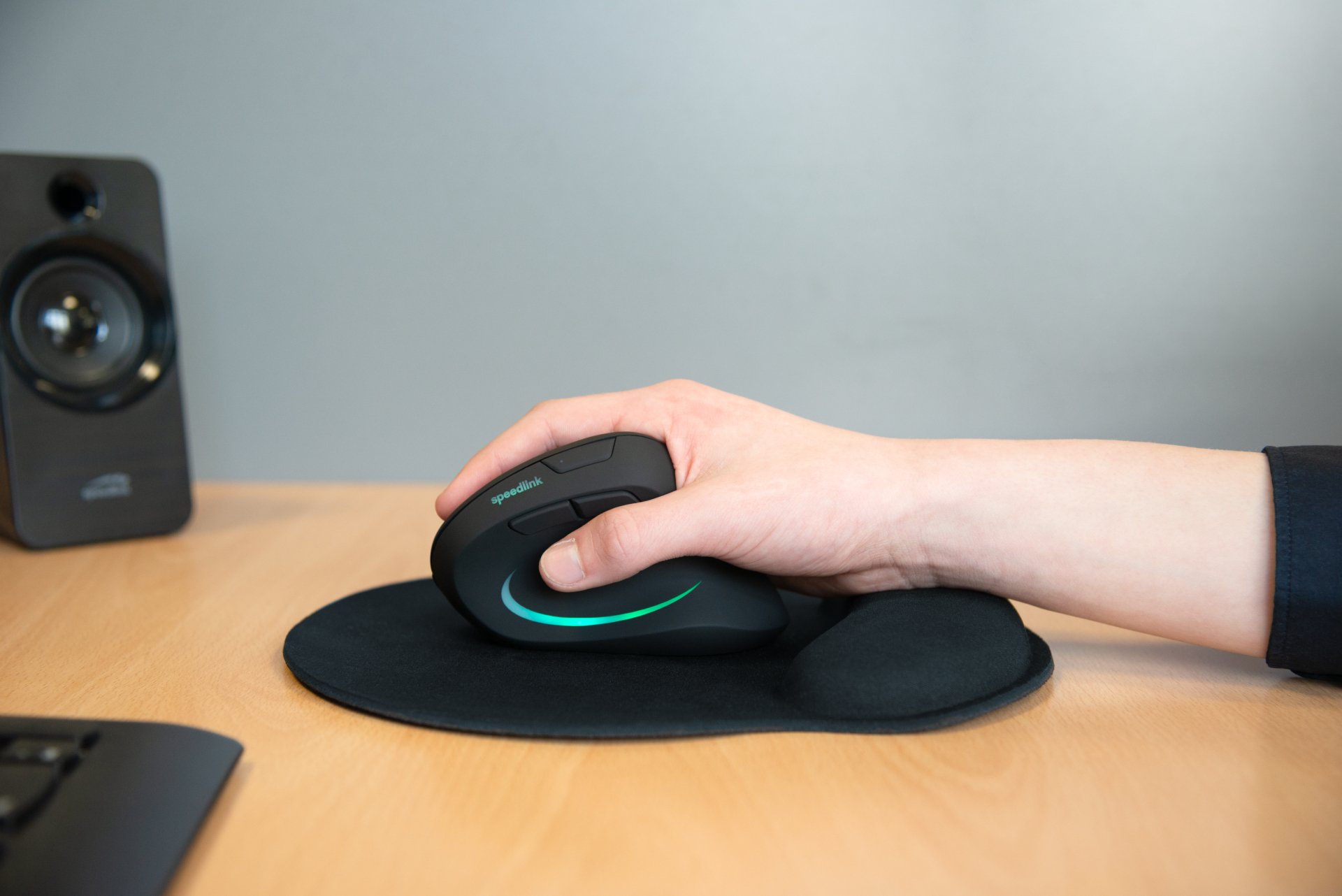 SPEEDLINK VELLU Memory Foam Mauspad Schwarz
