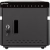 MANHATTAN 10-Port Ladeschrank 180 W 10 USB-C PD-Ports, geräumige Fächer für Handys und Tablets, 180 W gesamt, bis zu 3 A/18 W pro Port, abschließbar, Überspannungsschutz, leiser Lüfter, Metallgehäuse, schwarz (715942)
