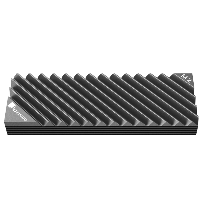 Jonsbo M.2-3 M.2 SSD Kühlkörper 2280 Schwarz, Grau