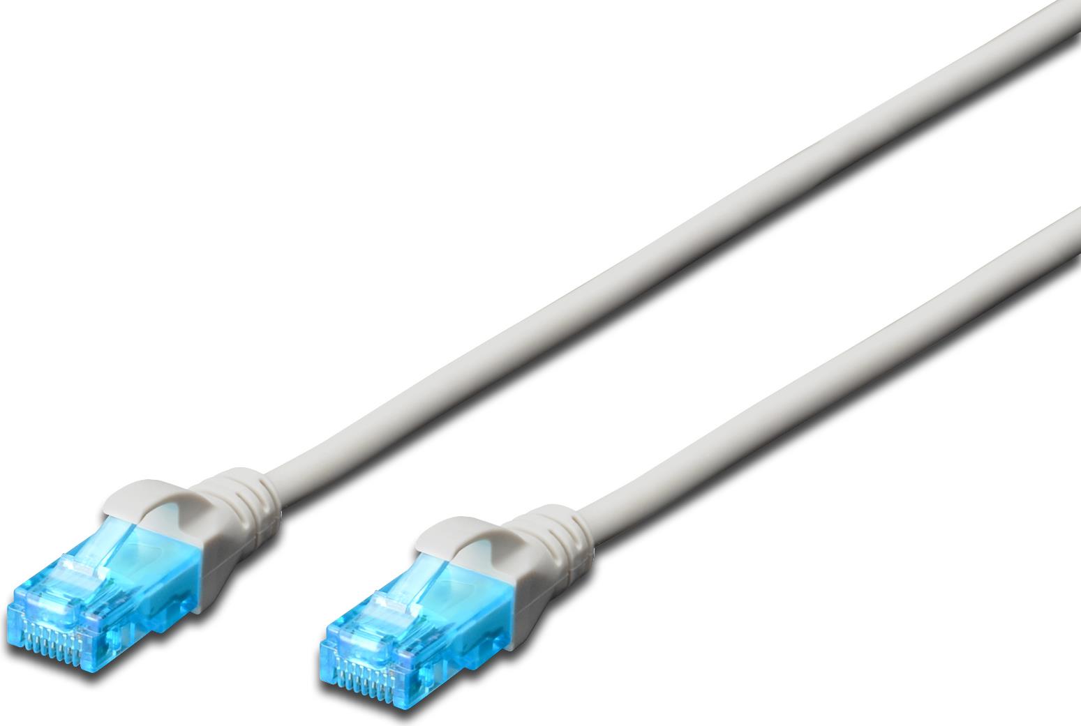 Digitus DIGITUS Ecoline DK-1512-010 CAT 5e U/UTP Patchkabel 1 m Grau