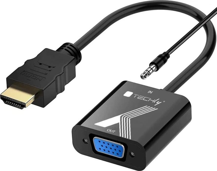HDMI/VGA-Converter-w/Audio Hersteller: Techly (IDATA-HDMI-VGA2AP)