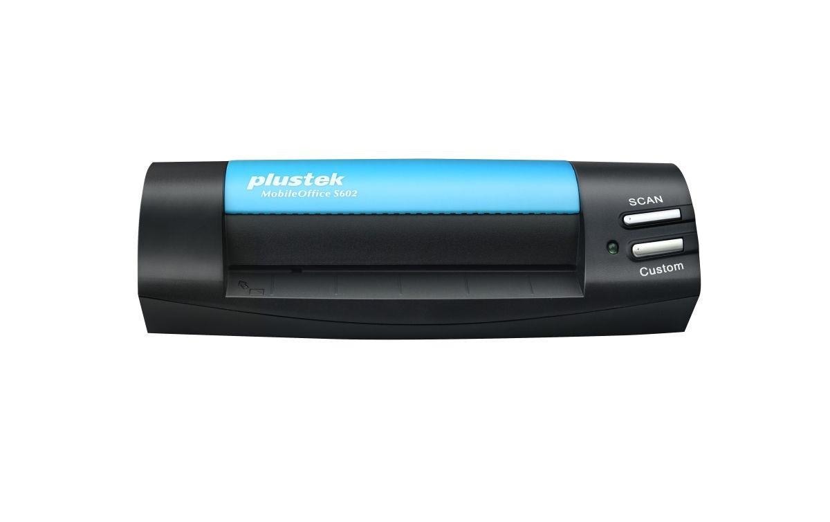 Plustek MobileOffice S602 Visitenkartenscanner A6 1200 x 1200 dpi USB 2.0 Schwarz, Blau