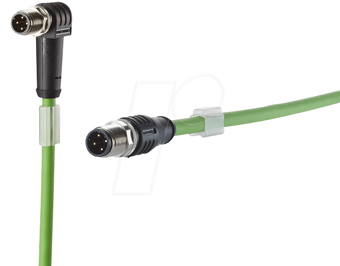 METZ CONNECT 142M1D19010. Kabellänge: 1 m, Kabelstandard: Cat5e, Anschluss 1: M12, Anschluss 2: M12, Steckerverbindergeschlecht: Männlich/Männlich, Beschichtung Verbindungsanschlüsse: Gold, Kabelfarbe: Grün (142M1D19010)