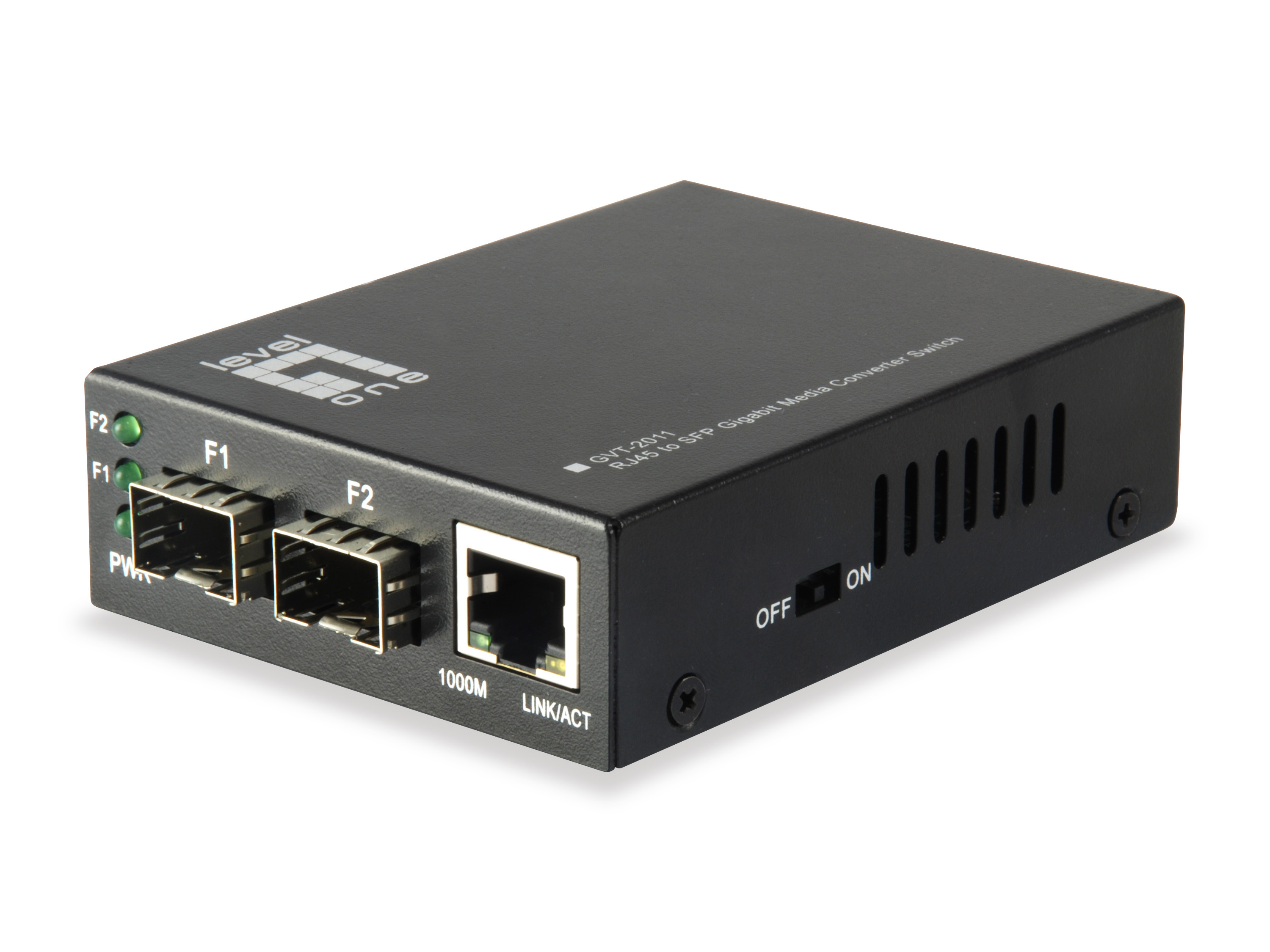 LevelOne GVT-2011 Medienkonverter 1 GbE Grau