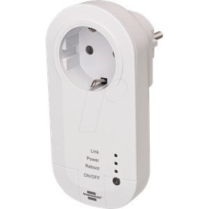 BRENNENSTUHL BRE 1294840 - Schaltbare WLAN-Steckdose mit Funk-Sender, 433 MHz...