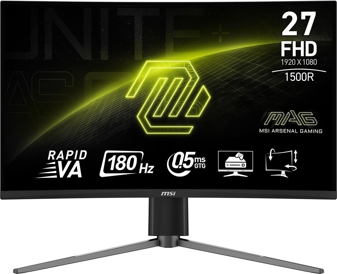 MSI MAG 27C6PF Computerbildschirm 68,6 cm (27") 1920 x 1080 Pixel Full HD Schwarz [Energieklasse E] (MAG 27C6PF)