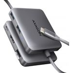 AXAGON HMC-5HL 2x USB-A, HDMI, LAN, USB 3.2 Gen 1 hub, PD 100W - grau (HMC-5HL)