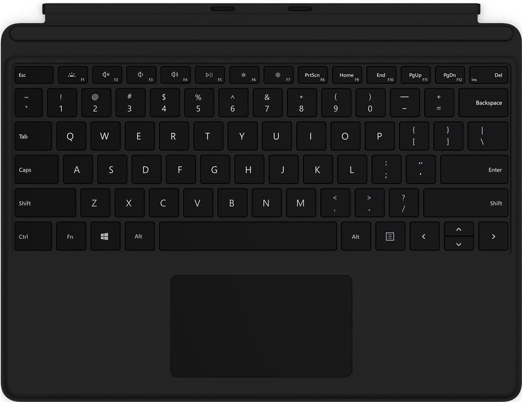 Microsoft Surface Pro X Keyboard QWERTZ Deutsch Schwarz Microsoft Cover port (QJX-00005) (geöffnet)