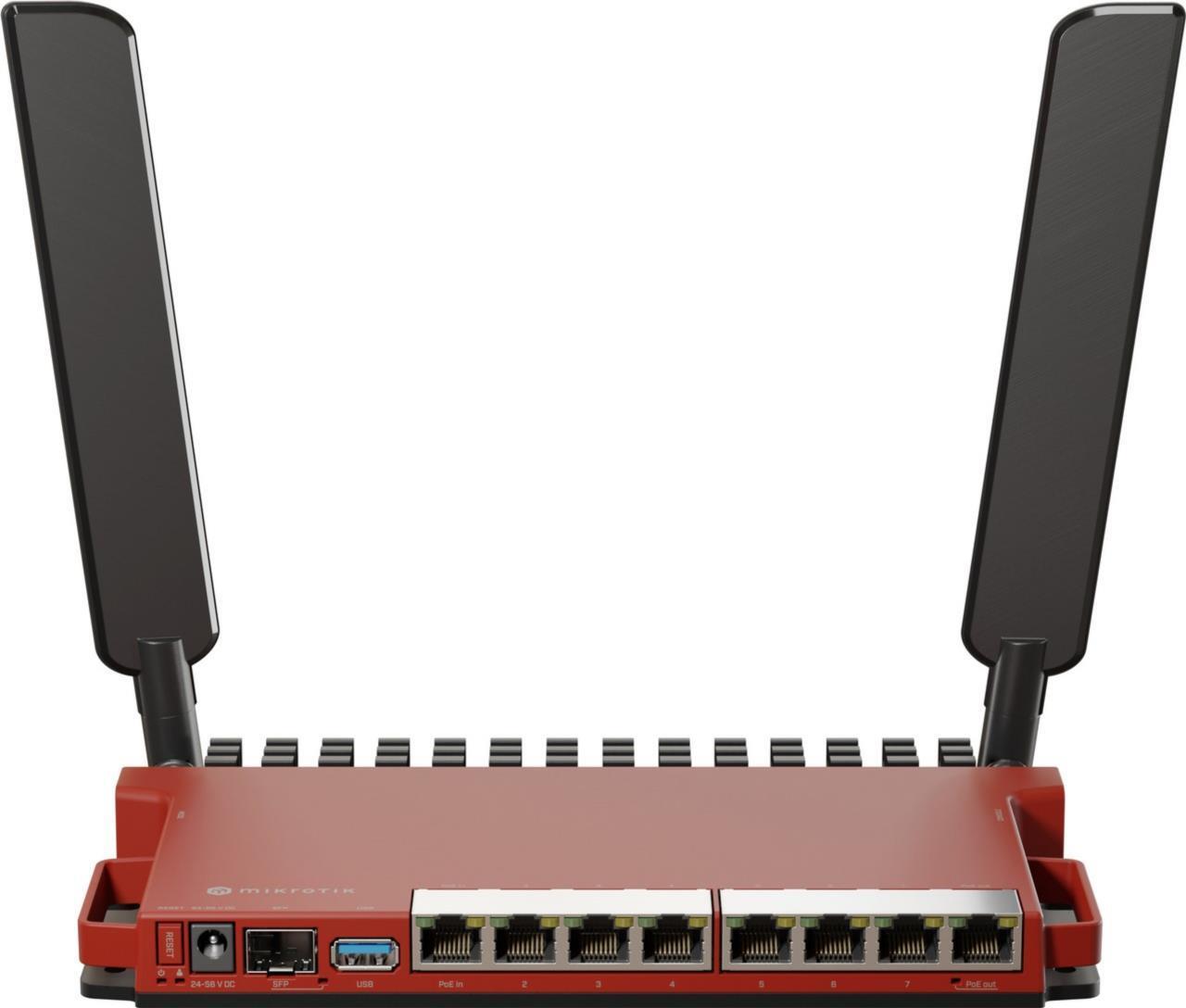 Mikrotik L009UiGS-2HaxD-IN WLAN-Router Gigabit Ethernet Einzelband (2,4GHz) Rot (L009UIGS-2HAXD-IN)