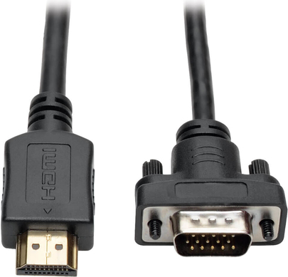 Tripp Lite P566-010-VGA Aktives HDMI-zu-VGA-Adapterkabel (HDMI-zu-Niedrigprofil-HD15 Stecker/Stecker) - 3,1 m (P566-010-VGA)
