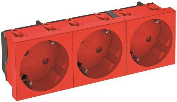 OBO STD-D3S SRO3 Steckdose 33° 3-fach Schutzkontakt 6120129 1 (6120129)