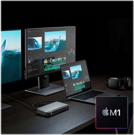 ALOGIC DX2 Dockingstation USB-C 2 x DP 1GbE Schwarz