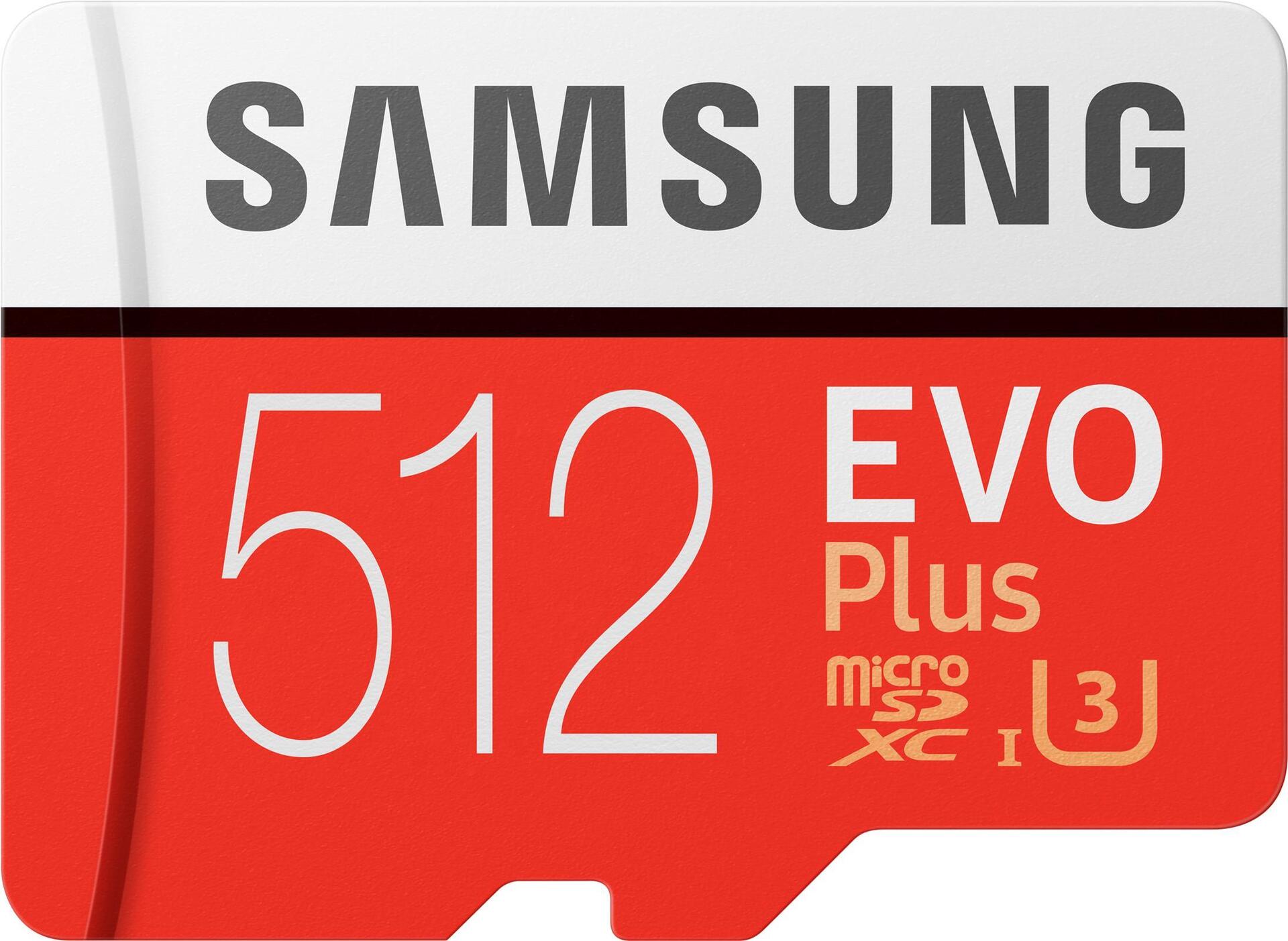 Samsung SD MicroSD Card 512GB SDXC EVO Plus (2020)(CL10)m.Ad (MB-MC512HA/EU)