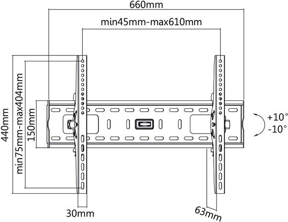 VALUE Wandhalterung für LCD-/Plasmafernseher (17.99.1218)