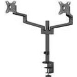 Neomounts DS60-425BL2 2fach Monitor-Tischhalterung 43,2 cm (17) - 68,6 cm (27) Schwarz Neigbar, Rotierbar, Schwenkbar, Höhenverstellbar