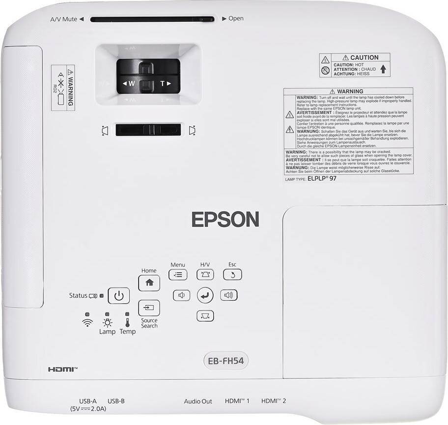Epson EB-FH54 3-LCD-Projektor Full HD 4100 lm Weiß