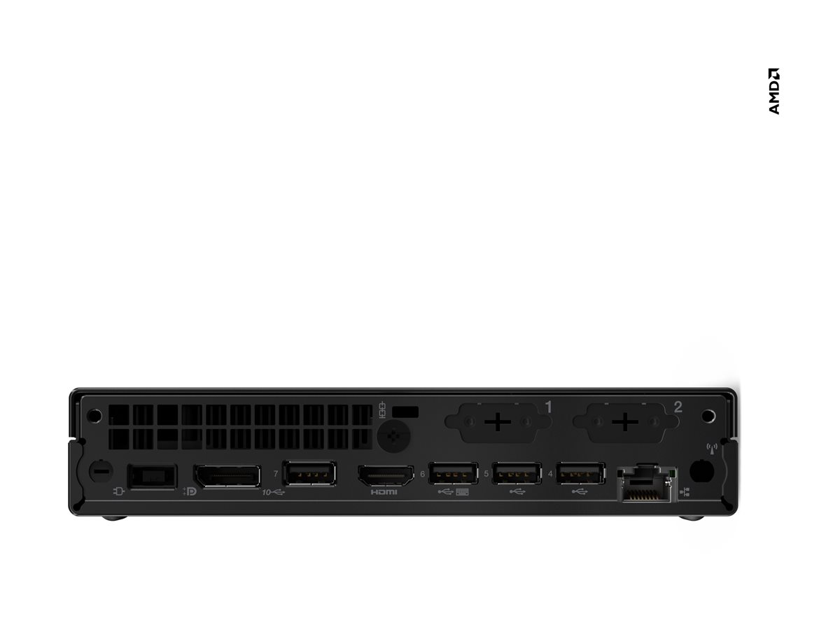 Lenovo ThinkCentre M75q Gen 5 12RQ Mini-PC AMD Ryzen 5 Pro 8500GE 16 GB RAM 512 GB SSD Schwarz