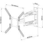 Wandhalterung für LCD TV LED 58,40cm (23")-55 FullMotion, schwarz, max. 30 kg Hersteller: Techly (ICA-PLB-171M)
