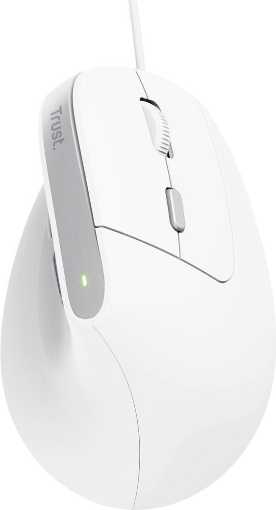 Trust Bayo II Ergonomische Vertikalmaus USB 2400 DPI Weiß