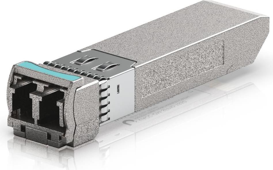 Ubiquiti SFP+ transceiver for CWDM to 20 km using single-mode fiber with a duplex LC UPC connector (UACC-OM-SFP10-1550)