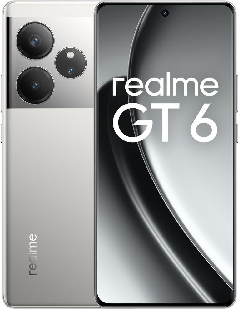 realme GT 6 17,2 cm (6.78") Dual-SIM Android 14 5G USB Typ-C 12 GB 256 GB 5500 mAh Silber