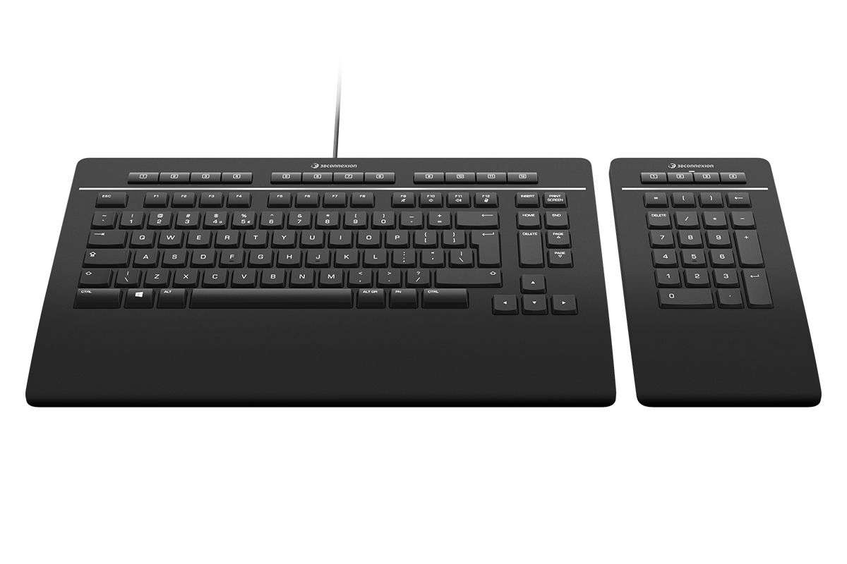 3Dconnexion Keyboard Pro with Numpad QWERTZ Schwarz