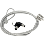 MOBILIS 001262 Basic Security Lock Kabelschloss 1,8 m Silber mit 2 Schlüsseln