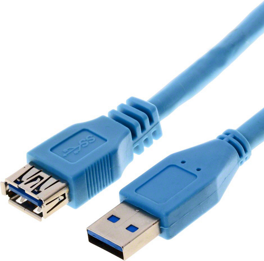 Helos USB 3.0 Kabel Stecker A / Kupplung A, 5,0 m