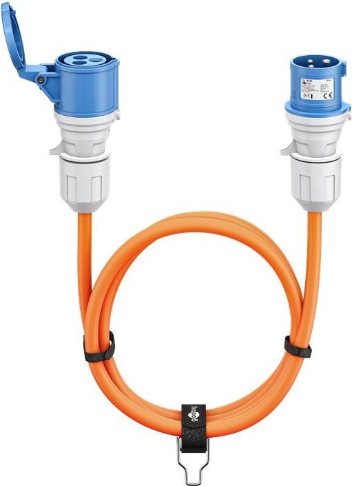 Goobay CEE-Verlängerung CEE-Stecker auf CEE-Kupplung 25 m - Campingkabel für (76230)