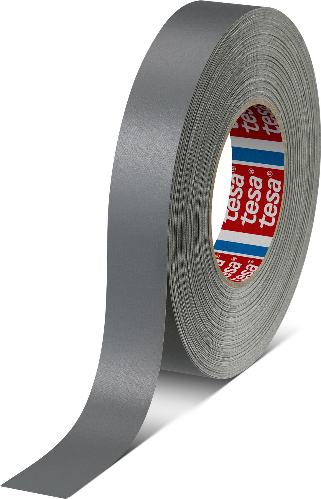 tesa Gewebeband 4651 Premium, 50 mm x 25 m, grau Kunststoffbeschichtung aus 148 mesh Zellwollgewebeträger und (04651-00213-00)