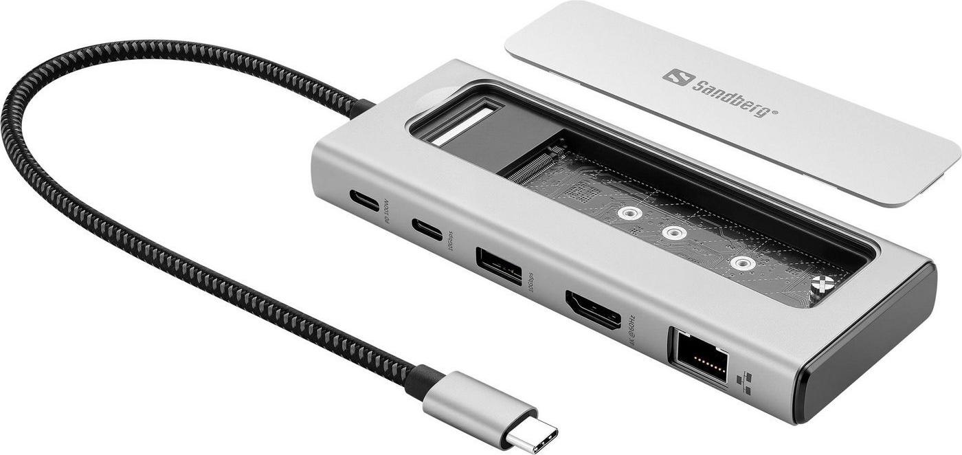 Sandberg USB-C 6in1 Travel Dock SSD (136-82)