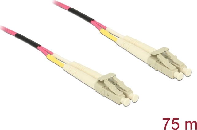 Delock Kabel Lichtwellenleiter LC Duplex Multimode OM4 75 m (80156)