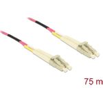 Delock Kabel Lichtwellenleiter LC Duplex Multimode OM4 75 m (80156)
