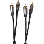 shiverpeaks BS20-41155. Anschluss 1: 2 x RCA, Steckverbinder 1 Geschlecht: Männlich, Anschluss 2: 2 x RCA, Steckverbinder 2 Geschlecht: Männlich, Beschichtung Steckerkontakte: Gold, AWG Kabelgröße: 28, Kabellänge: 1,5 m, Produktfarbe: Schwarz (BS20-41155)
