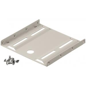 Wentronic Goobay Festplatten-Einbaurahmen 2.5" auf 3.5", Beige - geeignet für die Installation einer 2.5" Festplatte in einen 3.5" Gehäuseschacht (94343)