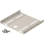 Wentronic Goobay Festplatten-Einbaurahmen 2.5" auf 3.5", Beige - geeignet für die Installation einer 2.5" Festplatte in einen 3.5" Gehäuseschacht (94343)
