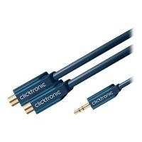 MP3 Y-Adapter (3,5mm Klinken-Stecker/2x Cinch-Kupplung) - 0,1 m Adapter von 3,5 mm Klinke auf Stereo-Audio