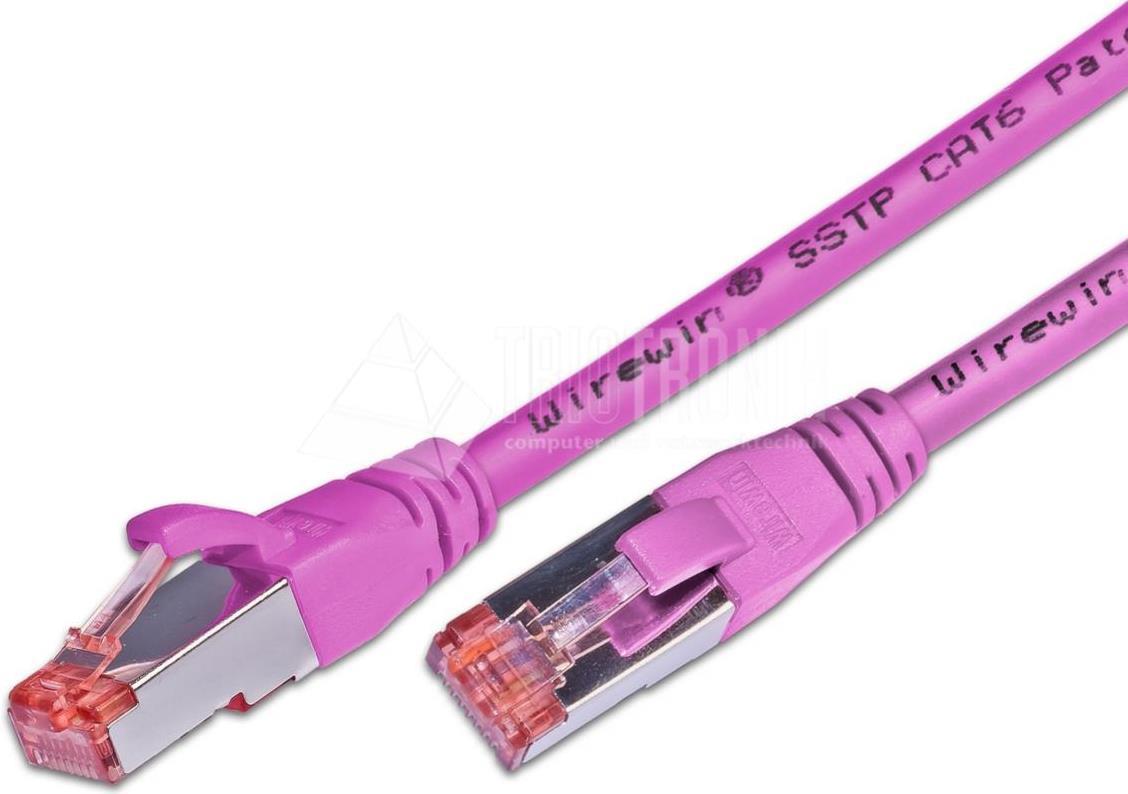 Wirewin S/FTP CAT6 0.5m Netzwerkkabel 0,5 m Pink (PKW-PIMF-KAT6 0.5 MG)