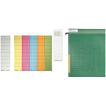 Leitz Alpha Blanko-Schildchen. Produktfarbe: Blau. Etikettenbreite: 6 cm, Etikettenhöhe: 2 mm, Tiefe: 215 mm (19010035)