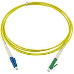 BlueOptics Simplex LWL Patchkabel, LC-UPC/LC-APC, 10 Meter, Singlemode E9/125Âµm, G.657.A1, OS2, Eingangsdämpfung: unter 0.2dB, Markenfaser, LSZH gelb, 2.0mm Tube, Keramik Ferrule, inkl. Messprotokoll (SFP2121BU10MS)